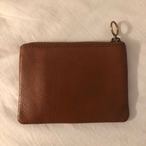 Madewell Small Zip Wallet in English Saddle